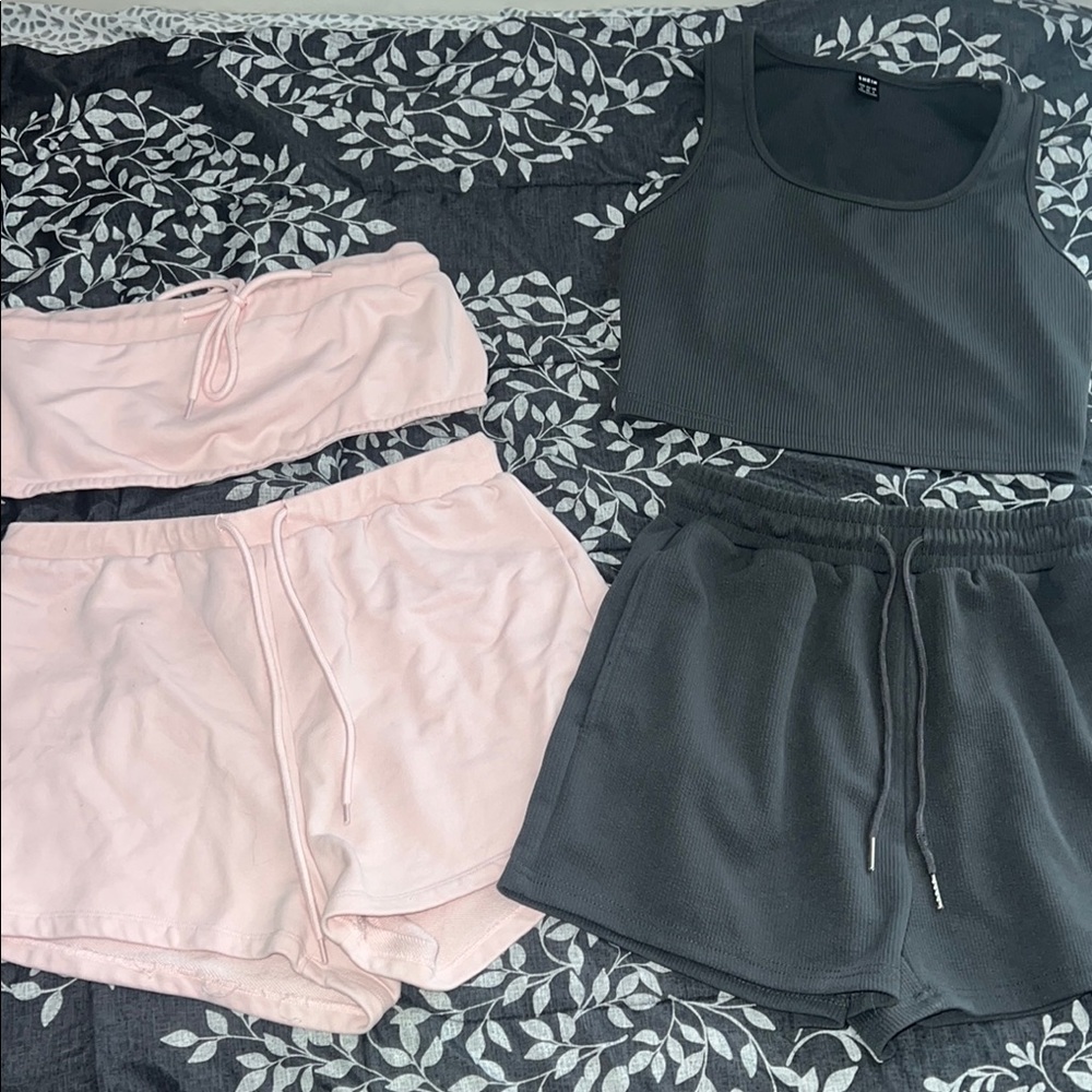 Lounge sets bundle pink and gray